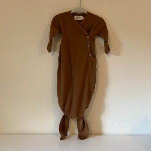 Lucy Lue Organics Kimono Knotted Gown in bronze